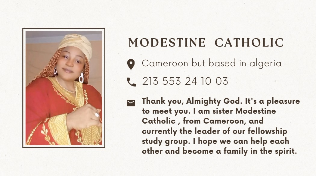 Cameroon Church 喀麦隆教会 sis Modestine Catholic👇