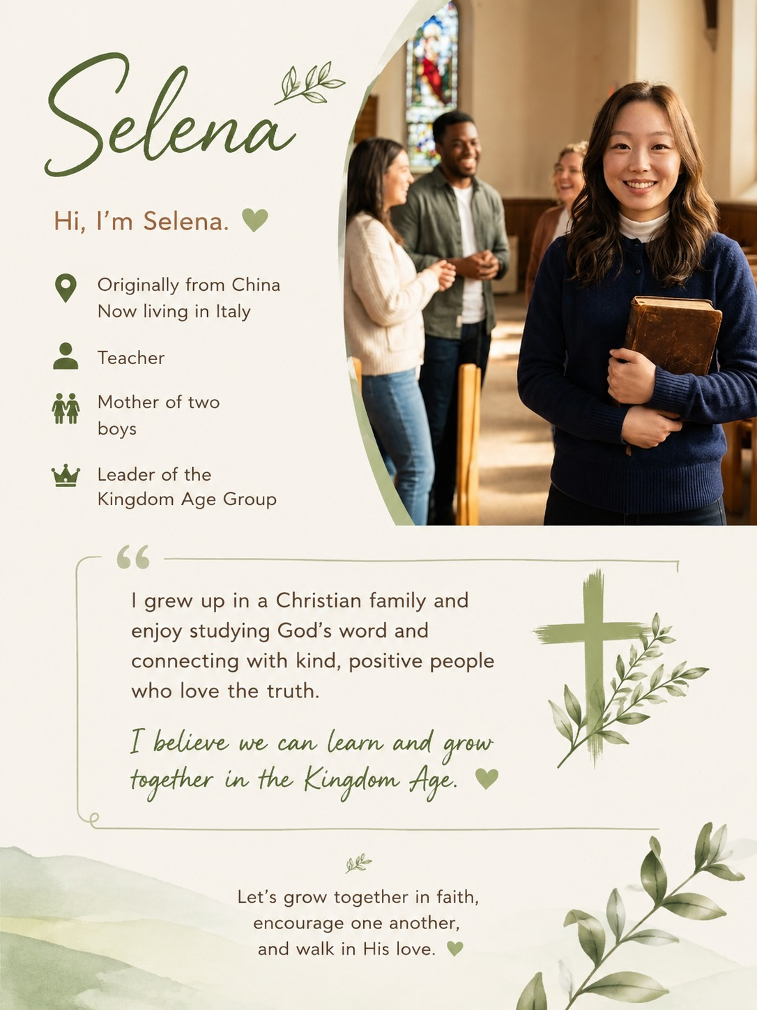 North Cen ter  Church 中北部教会 Sis 方然  Selena