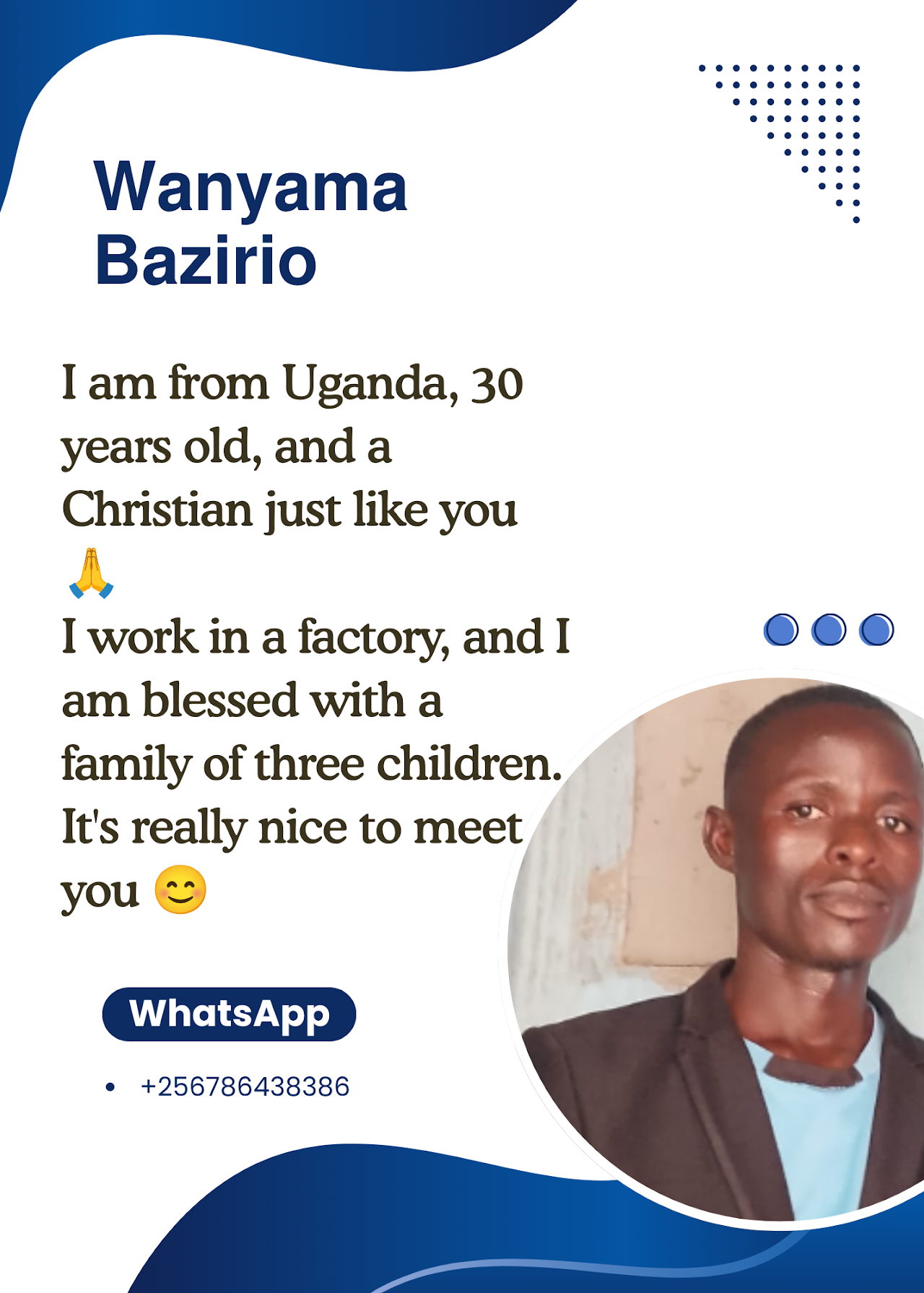 Uganda Eastern Church 乌干达东部教会 Wanyama Bazirio