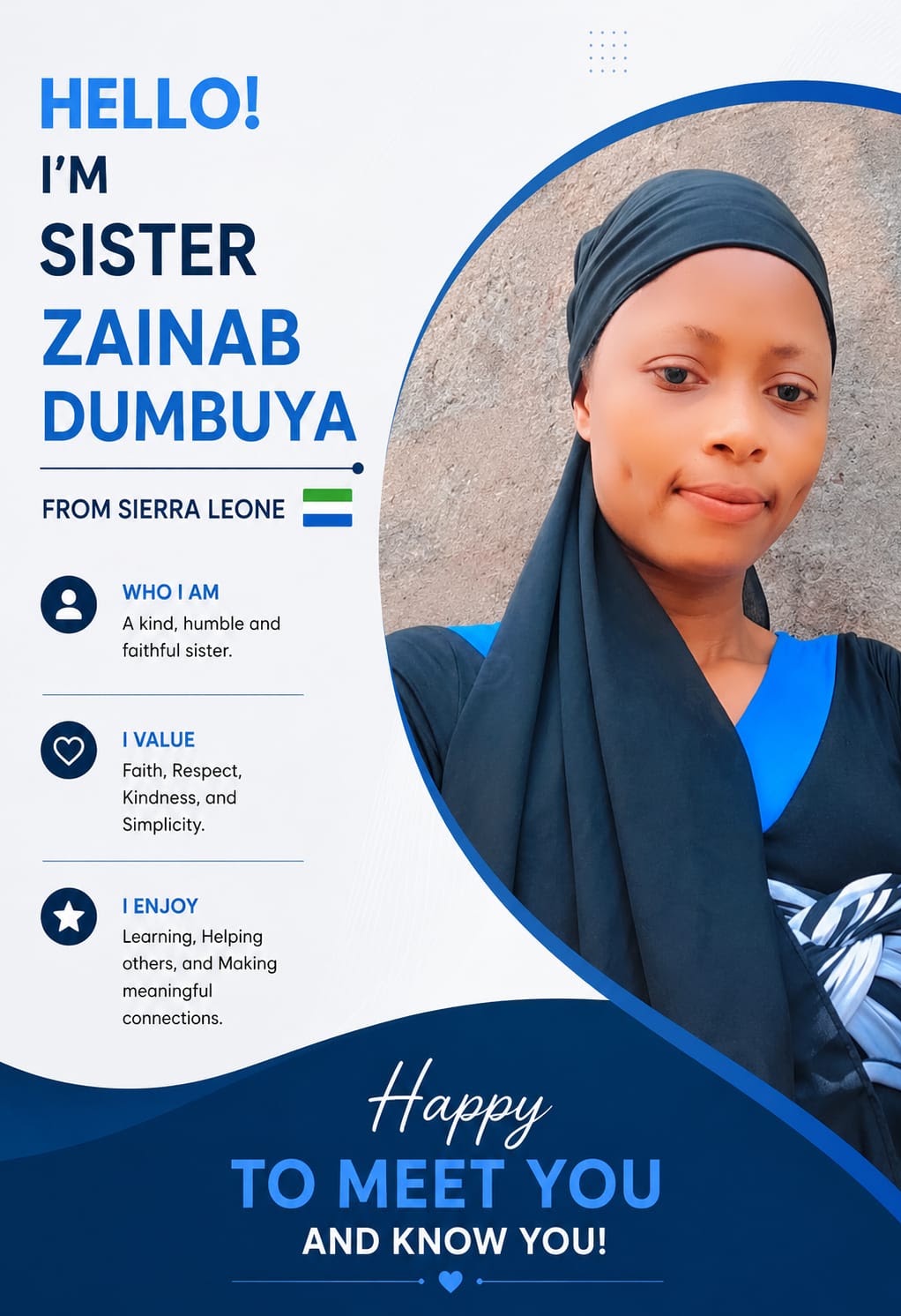 Sister Zainab Dumbuya 👇👇👇