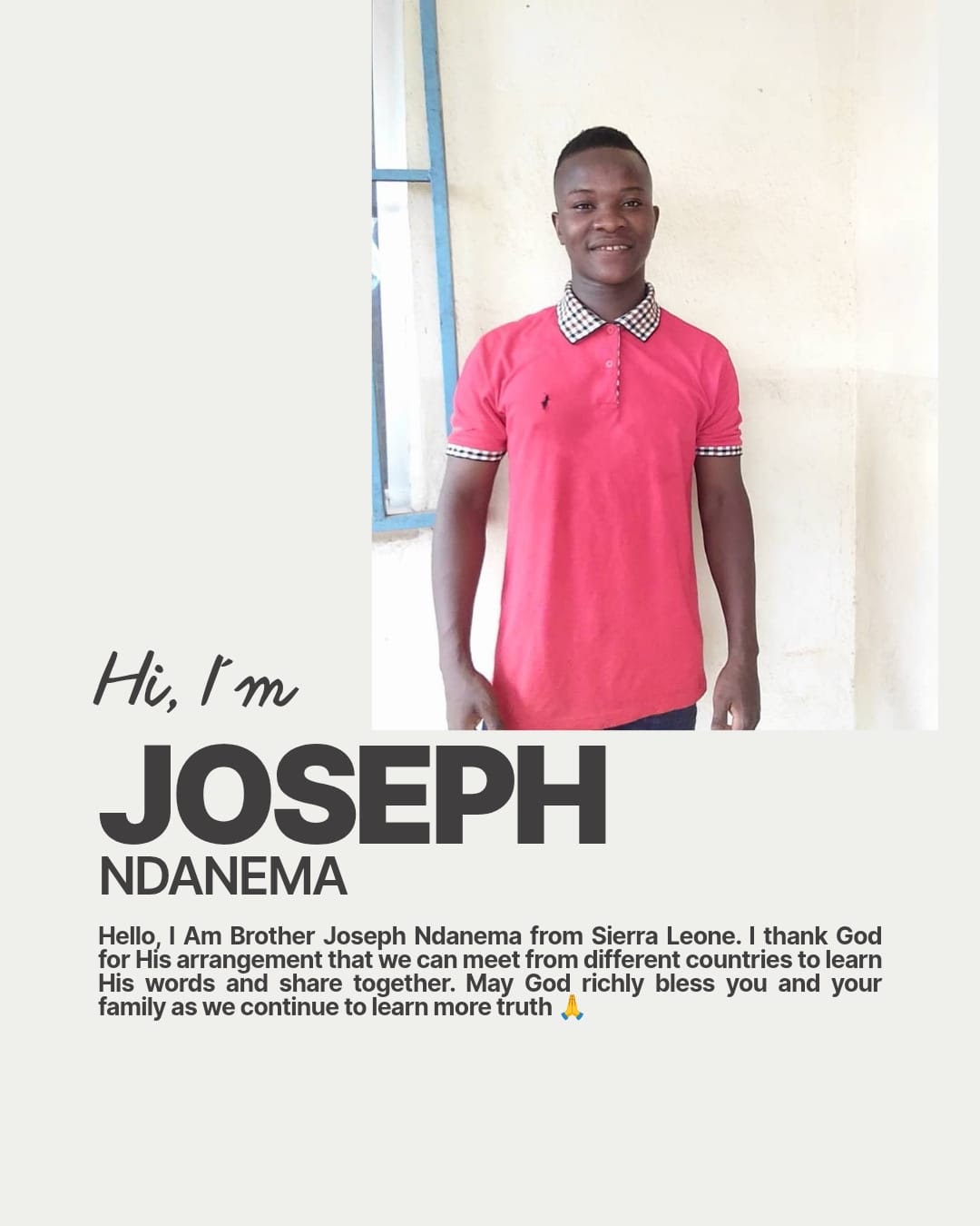 Brother Joseph Ndanema ：👇👇👇