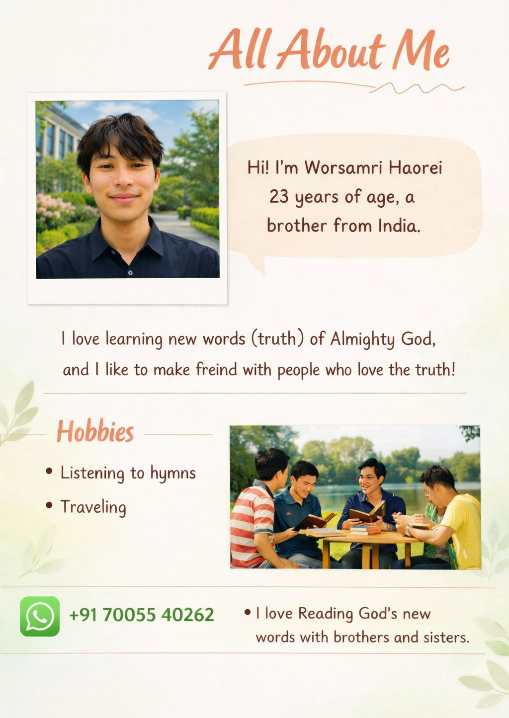 Kenya West Church 西部教会 Worsamri Haorei