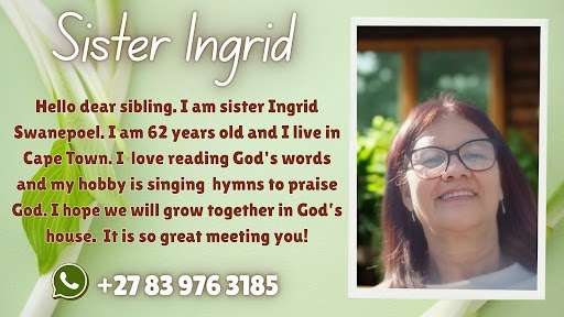 West Cape church西开普教会 Sis Ingrid