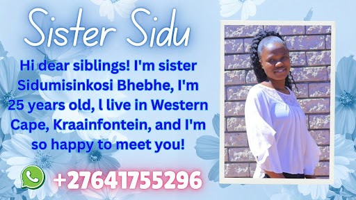 West Cape church西开普教会 sis Sidu