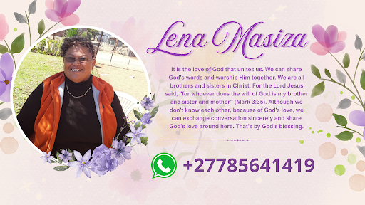 West Cape church西开普教会 Sis Lena