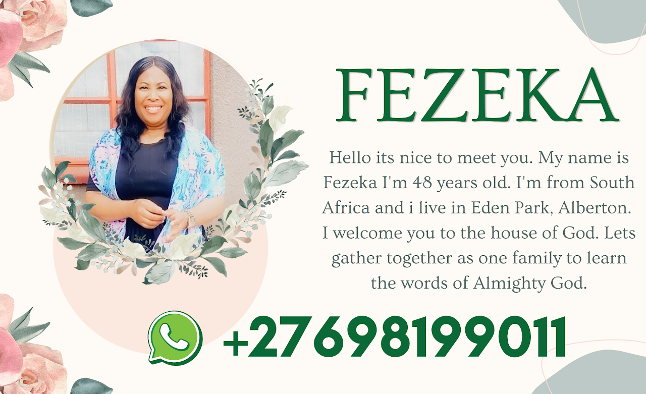 East Rand 东兰徳教会 Sister Fezeka
