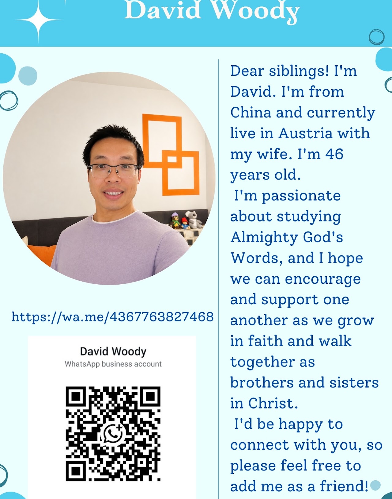 Pretoria church 比勒陀利亚华人务实-David