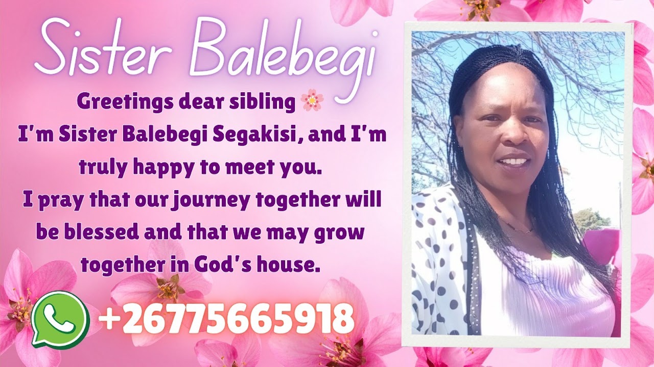 Botswana- 博茨瓦纳 sister Balebegi Segakisi